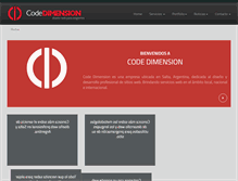 Tablet Screenshot of codedimension.com